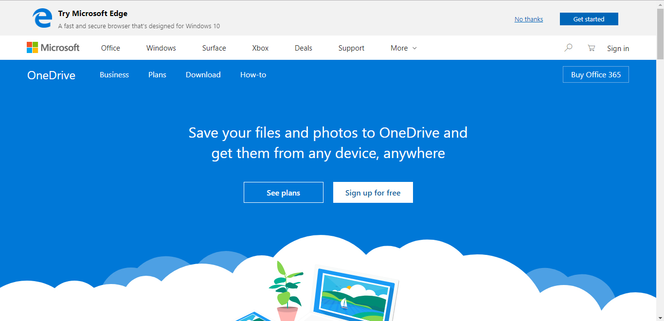 Sign in to your OneDrive account